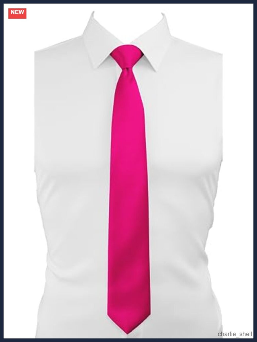 Men's Solid Satin Polyester Necktie Formal Wedding Tie